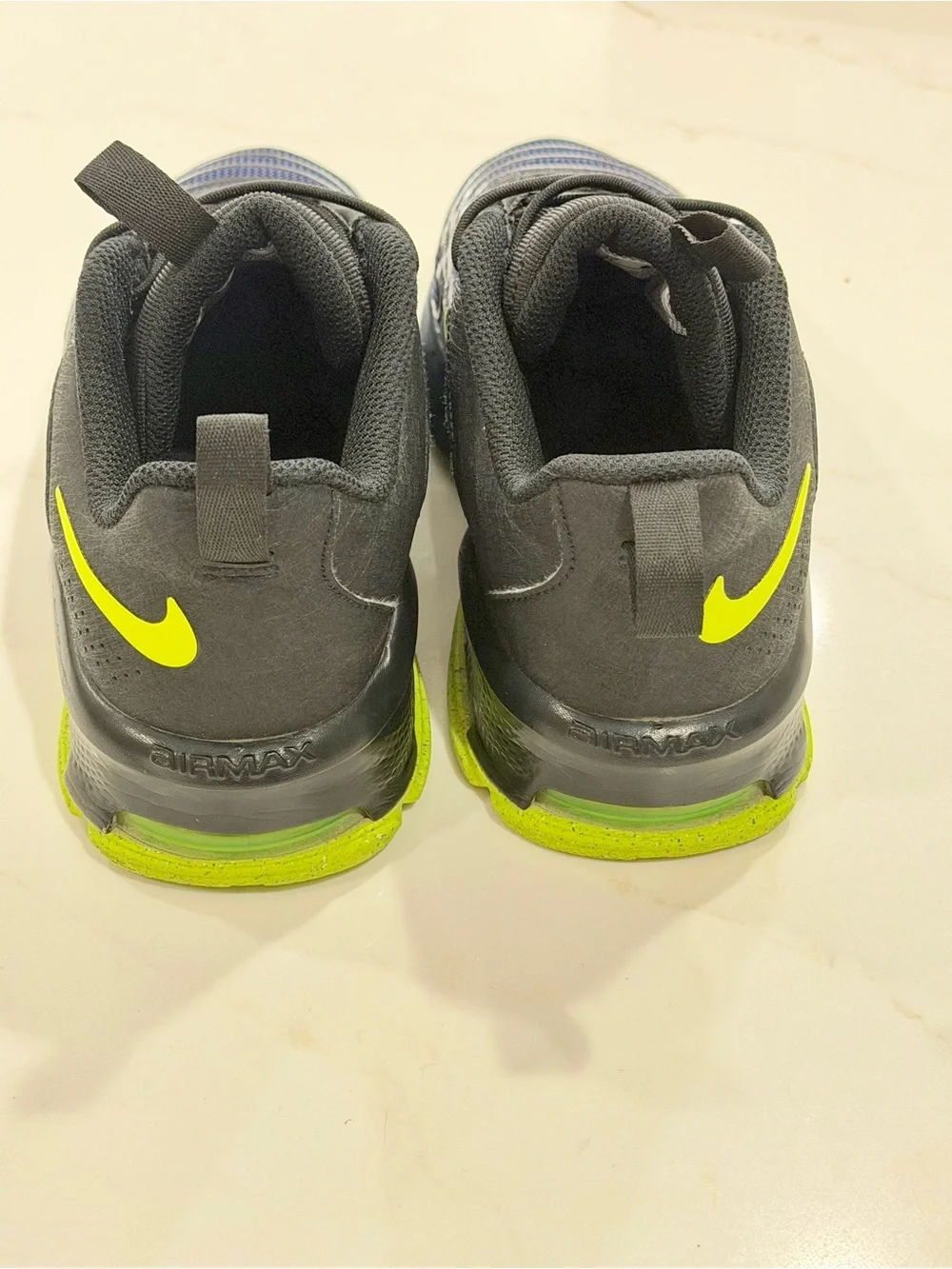 Nike Air Max Fire PS Blackened Blue Volt Sneakers Size 3Y Youth EUC w/ Box